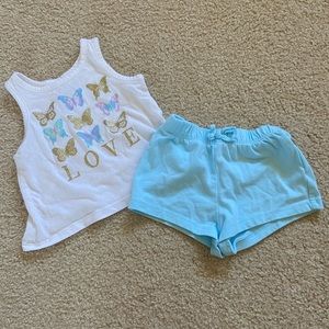 Baby girls 6-9M Children’s place tank top shorts